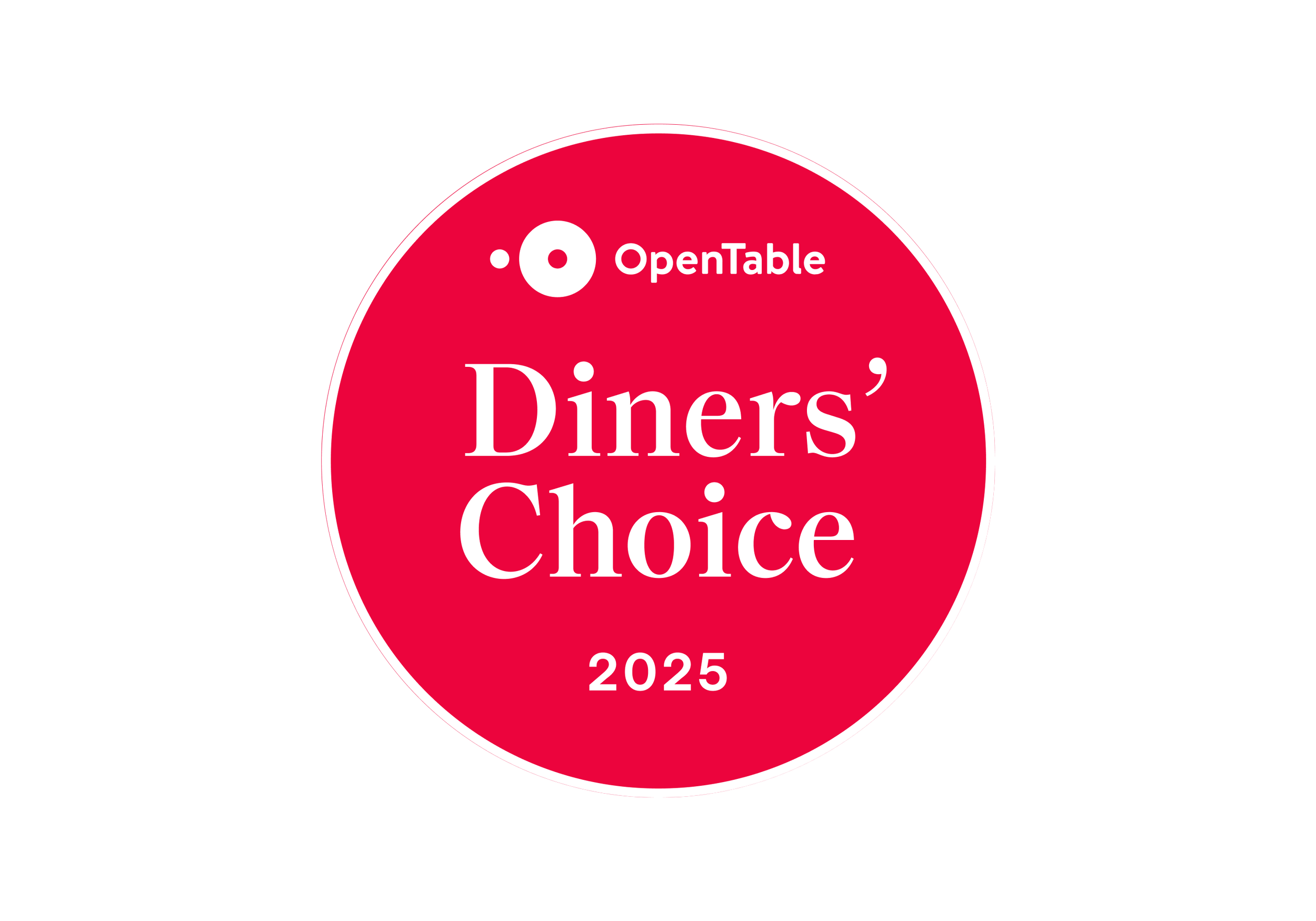 OpenTable Diners' Choice 2025